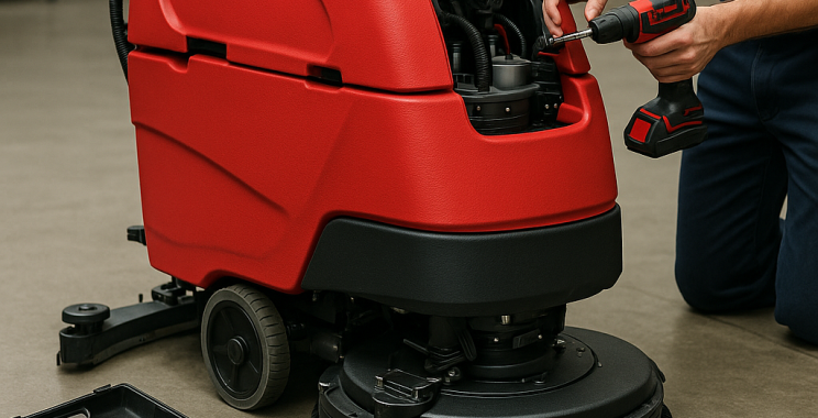 Reliable Walk-Behind Floor Scrubber Rental for Commercial Spaces