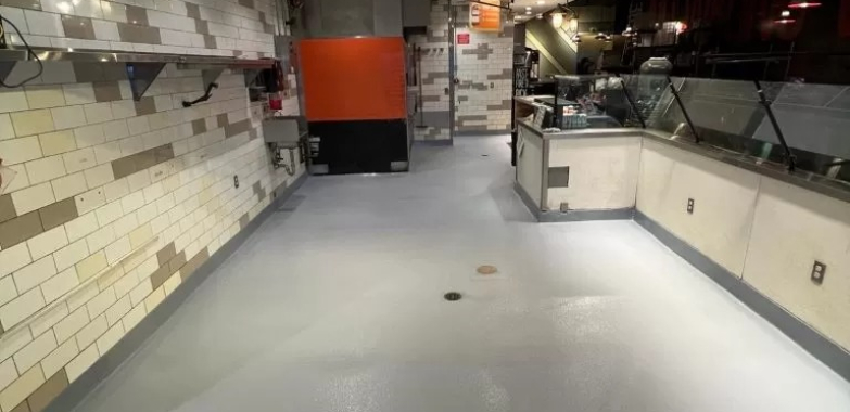 Durable, safe flooring for commercial kitchens in the US