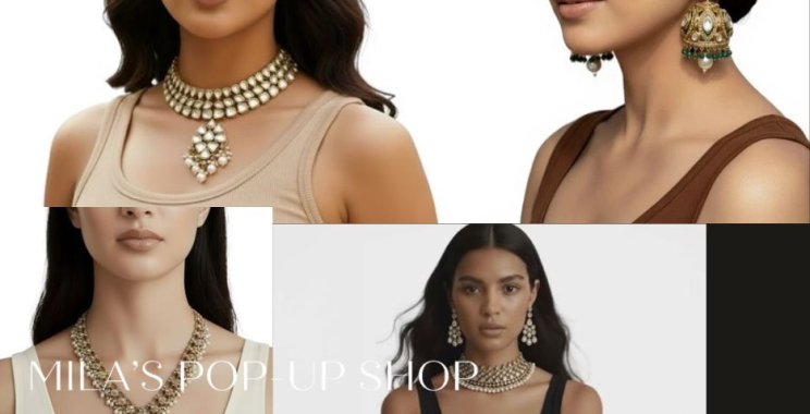 Elegant Indian-inspired Yami choker for modern occasions